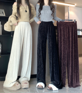 RM23584#垂感直筒裤修身显瘦百搭简约长裤女