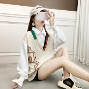 TR54675# 首发秋季新款打底衫学院风长袖T恤女大码女装后包领 服装批发服饰货源女装批发