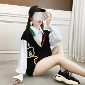 TR54675# 首发秋季新款打底衫学院风长袖T恤女大码女装后包领 服装批发服饰货源女装批发