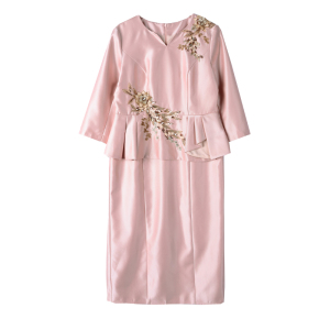 RM23472#新款结婚妈妈礼服喜婆婆婚宴装高端气质礼服/晚装连衣裙