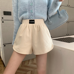 RM23581#新款灯芯绒短裤休闲时尚洋气裤子女
