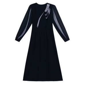 RM25302#新款连衣裙女收腰显瘦时尚气质减龄遮肚大码气质裙子