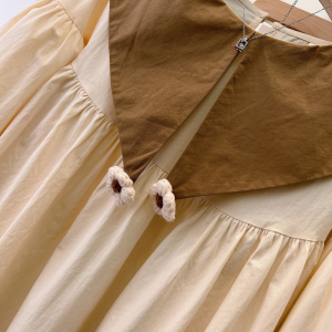 TR55341# 娃娃领衬衫设计感可爱减龄针织背心马甲女秋季新款时尚两件套 服装批发女装批发服饰货源