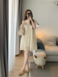 RM24009#挂脖吊带连衣裙女夏季2023新款气质娃娃裙