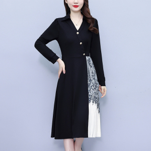 RM24769#新款连衣裙大码女装气质遮肚显瘦气质修身裙子女