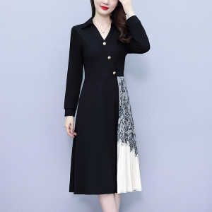 RM24769#新款连衣裙大码女装气质遮肚显瘦气质修身裙子女