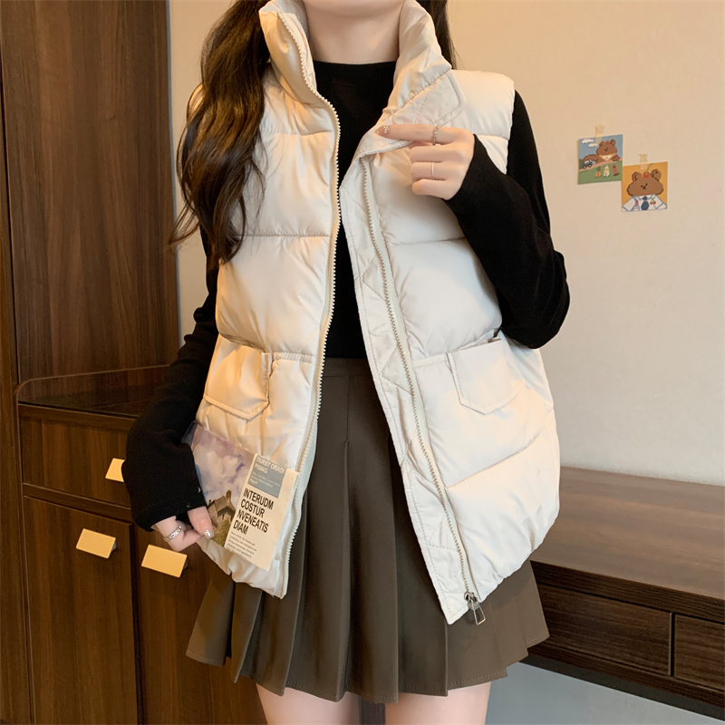 Fat mm cotton-padded jacket, women's short autumn and winter new slim coat, stylish waistcoat