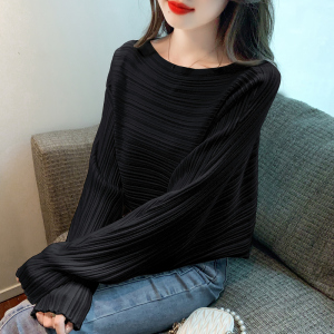 RM24694#新款韩版套头蝙蝠袖气质时尚打底衫针织衫上衣