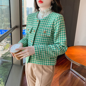 RM24545#小香风外套女短款2023年秋冬新款高级感加厚开衫时尚外套