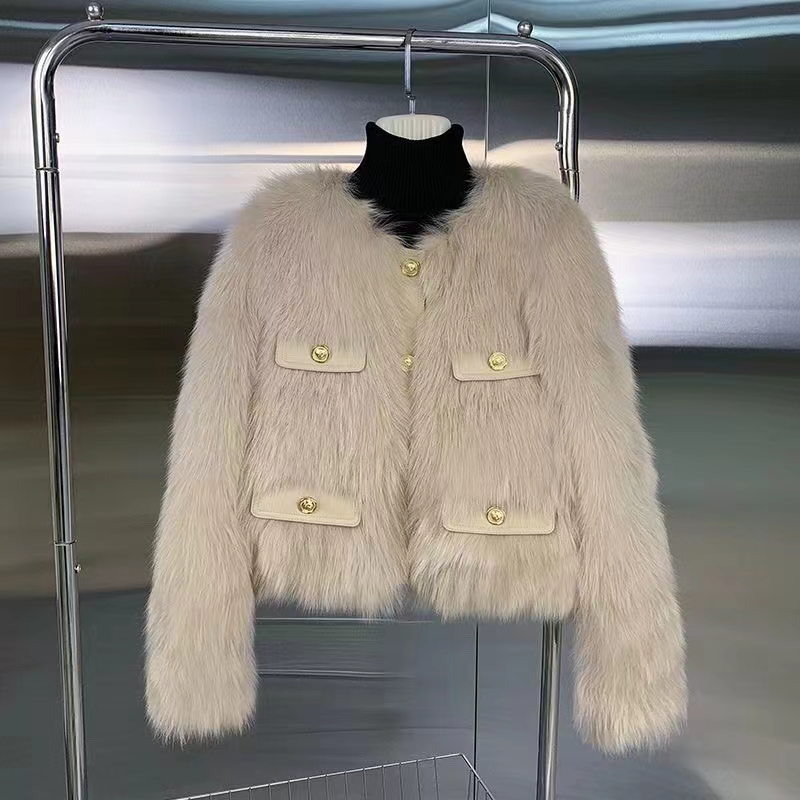 Xiaoxiangfeng fur coat female Internet celebrity anti-fox fur splicing fur temperament socialite winter fur coat