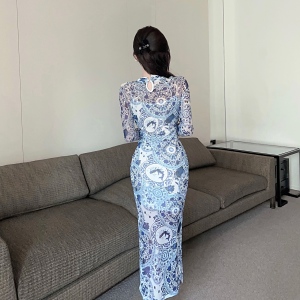 Slim Fit Improvement Qipao Split Elegant Dress