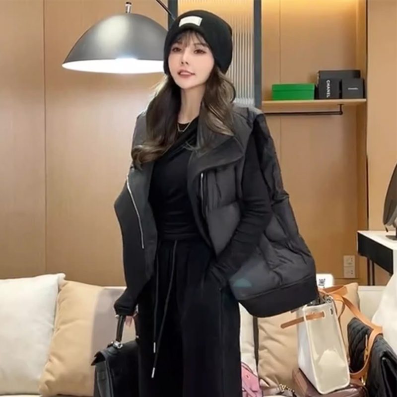 韩版2023冬季新款设计感小众马夹背心女装马甲棉外套