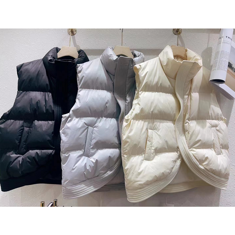 韩版2023冬季新款设计感小众马夹背心女装马甲棉外套