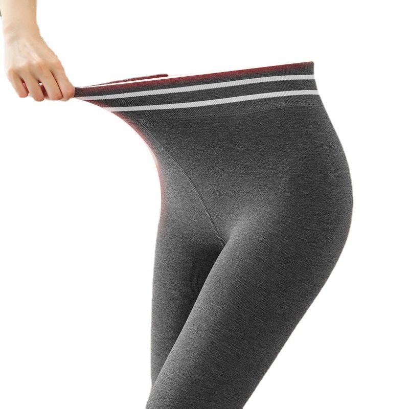 Thick fleece leggings for women in autumn and winter, high waisted yoga pants, large size cashmere 3D hip lifting pants, warm all-in-one pants
