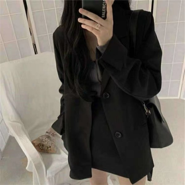 Blazer women's 2023 spring and autumn new style fashionable Korean style loose small suit for students