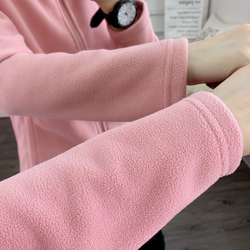 Jackets Women's Tops Outdoor Jackets Liner Spring Autumn Winter Double-sided Thickened Sweater Cardigan