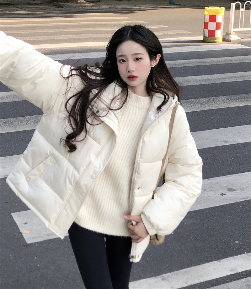 Real shot of winter thickened cotton-padded clothes for women 2023 new design loose niche bread coat thickened jacket trendy