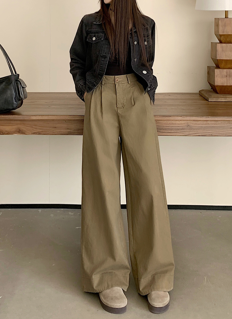 Actual shot of 2024 spring new washed distressed straight casual pants for women in autumn and winter high-waisted loose wide-leg pants