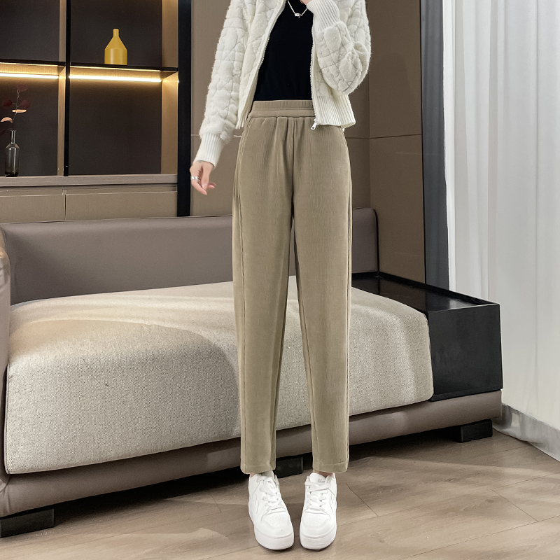 Real shot#Straight-leg slimming small-leg pants for women autumn new style versatile women