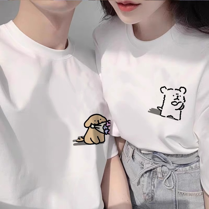 Disoo's special Internet celebrity super popular summer couple T-shirt is different 2024 new fashion brand short-sleeved suit