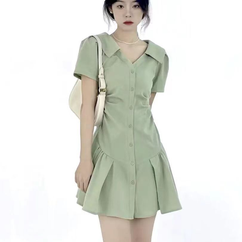 辣妹裙子2024新款女设计感小众法式polo衬衫裙高级感连衣裙女夏季