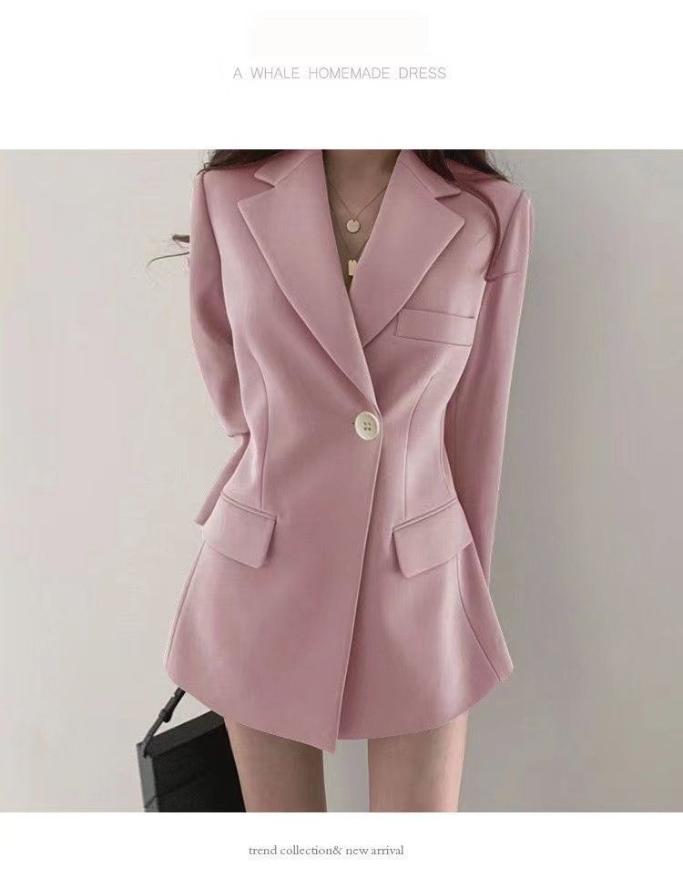 Small suit jacket for women 2024 spring and autumn new retro Hong Kong style chic slim slim student casual suit top