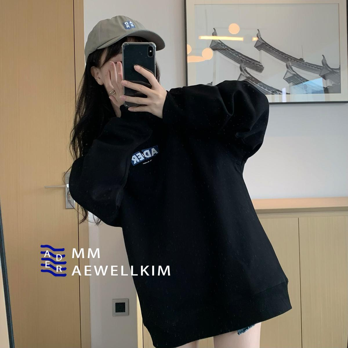 Super hot cec sweatshirt for women spring and autumn Korean version oversize hooded thin jacket ins trendy student loose top