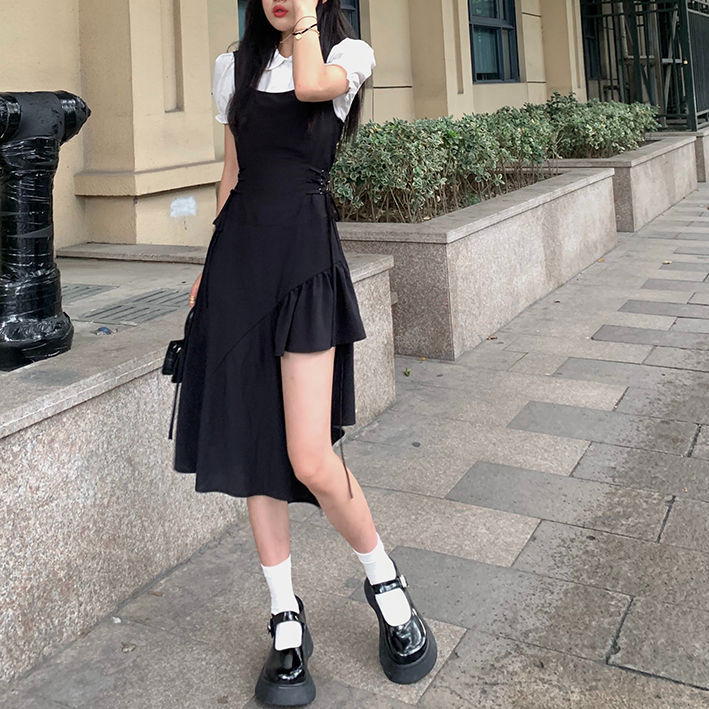 Small long skirt design niche suit suspender dress 2024 new early spring women's summer clothing