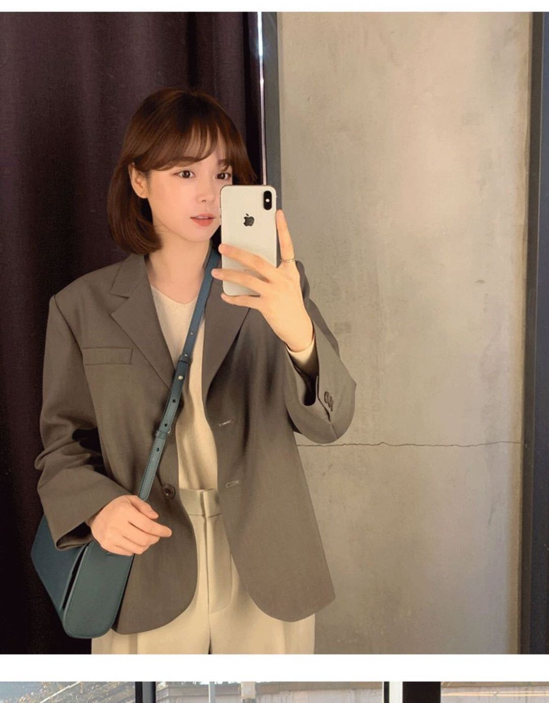 Korean style small suit jacket for women, small people, spring and autumn 2024 new suit tops, casual commuting design, niche