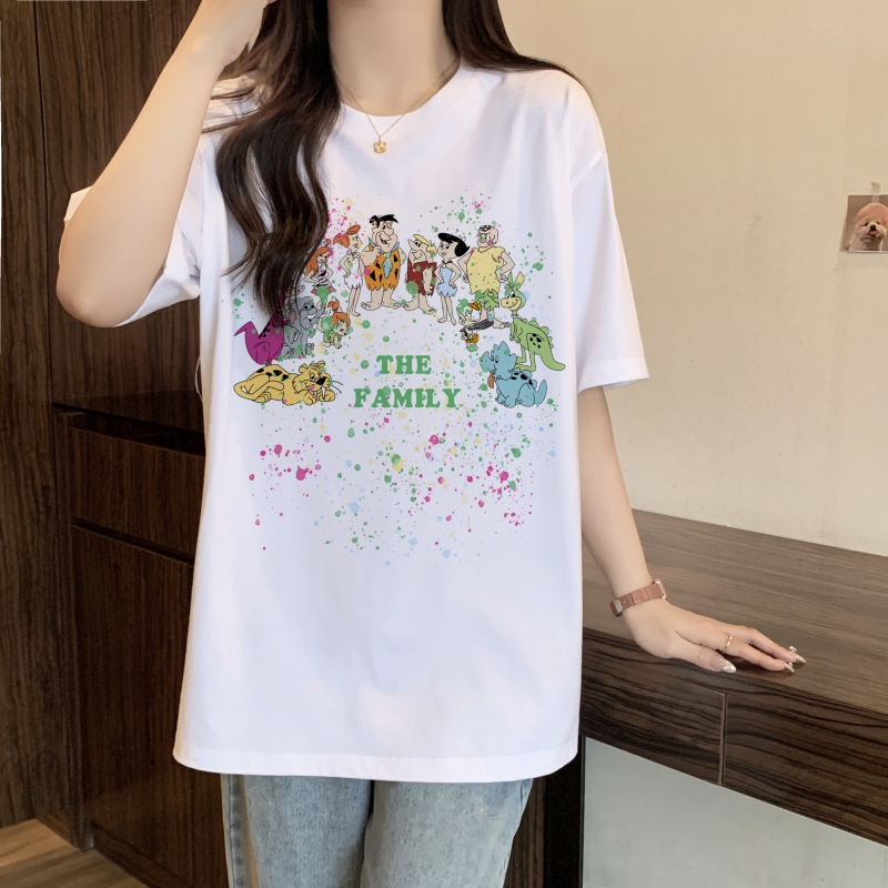Real shot of pure cotton short-sleeved t-shirt for women in summer new Korean style internet celebrity loose half-sleeved bottoming top trendy