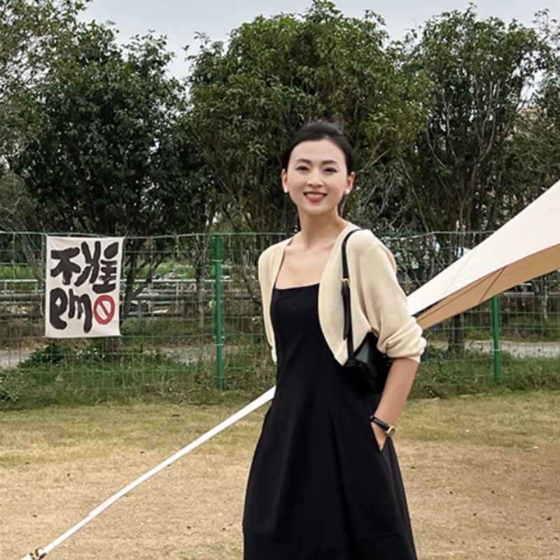 輕薄天絲防曬開衫女夏新款針織小披肩空調衫長袖短款上衣