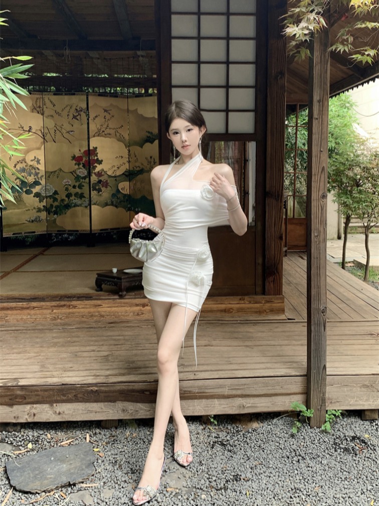 實拍實價 辣妹修身顯瘦連衣裙短款