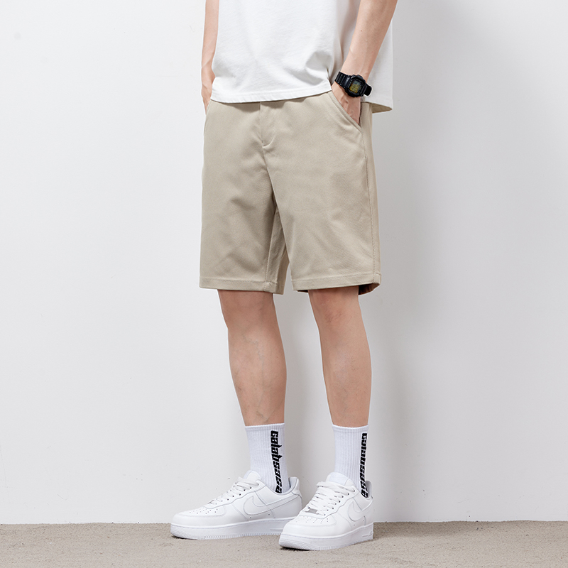 實拍夏季休閑五分褲男簡約百搭透氣舒適男士短褲