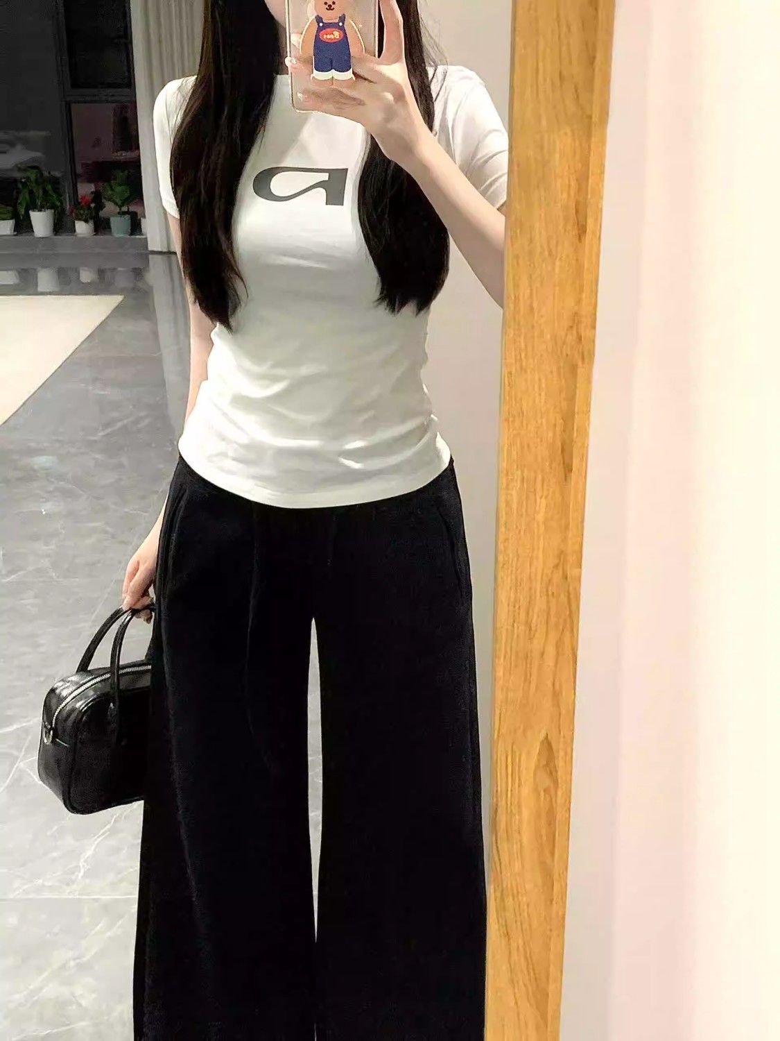 2026黑色通勤辣妹高腰寬松闊腿牛仔褲女春秋百搭修身垂感休閑長褲