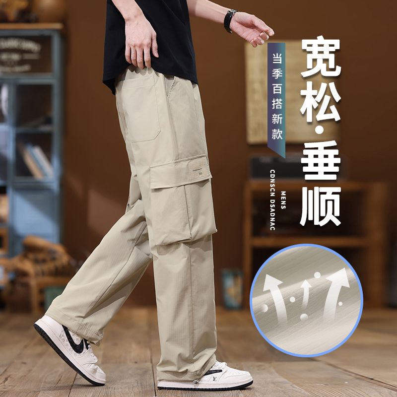 實拍2025年春夏伐木工裝褲男美式傘兵防水時尚潮牌戶外休閑長褲男