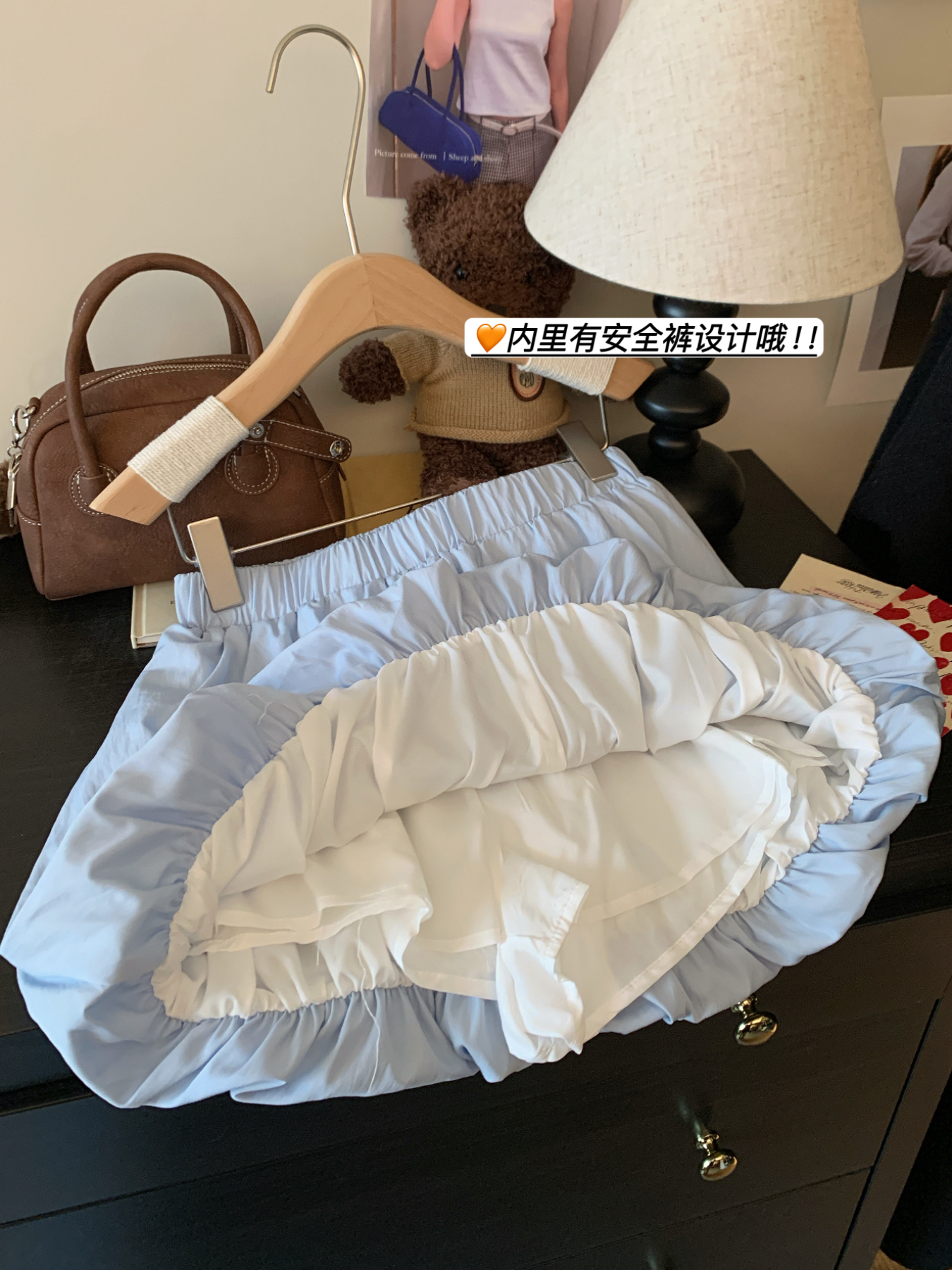 實拍云朵花苞褲裙女高腰顯瘦南瓜蓬蓬褲a字休閑泡泡燈籠短褲