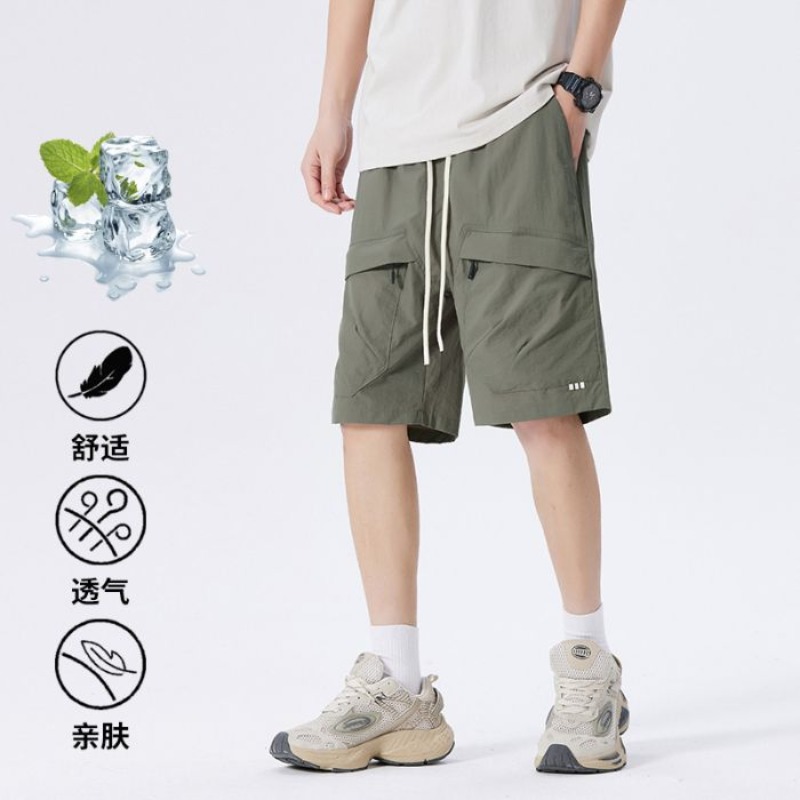 實拍2025夏季新款美式工裝褲男寬松直筒戶外登山傘兵休閑長褲子