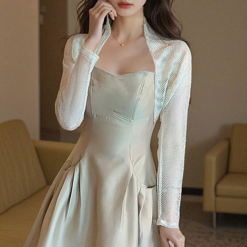 已出貨小披肩外套女2026春夏新款小坎肩百搭超薄短款外搭
