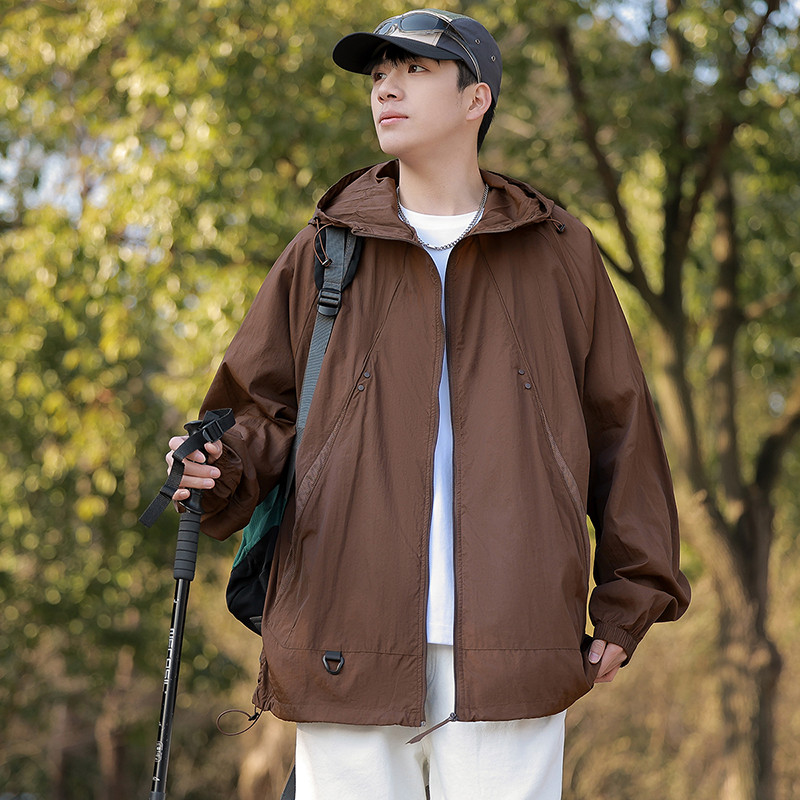 實拍2025新款UPF50+冰絲防曬衣外套男女同款輕薄款戶外釣魚防曬服