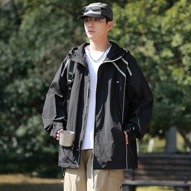 夏季露營新款UPF50+冰絲防曬衣外套男女款輕薄款戶外釣魚防曬服
