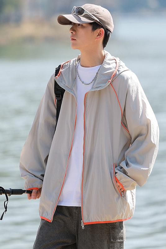 UPF50+冰絲防曬衣外套男女同款輕薄寬松百搭露營戶外釣魚防曬服