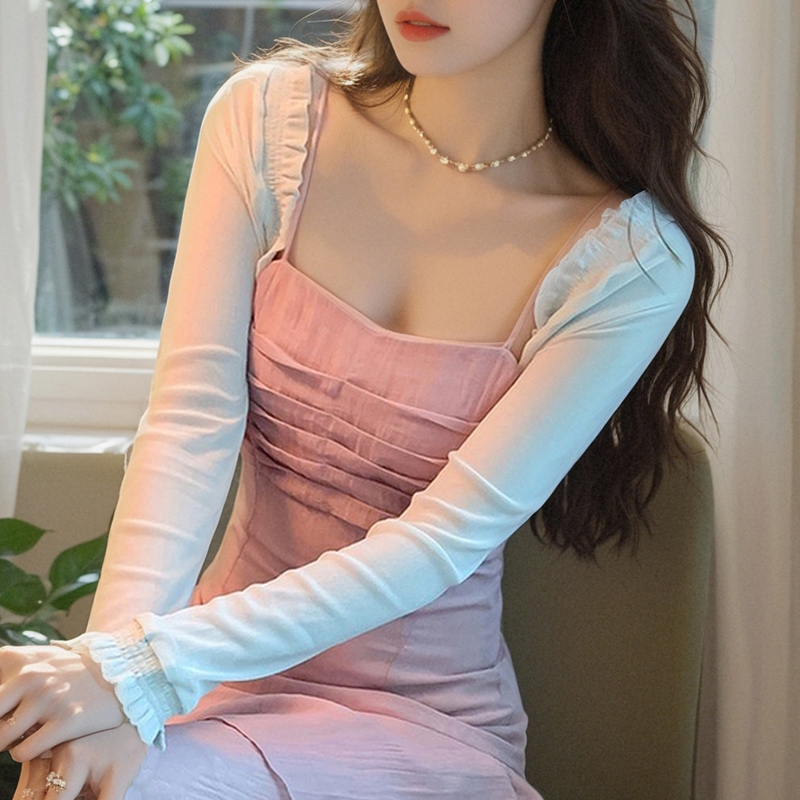 已出貨小披肩外套女2026春夏新款小坎肩百搭防曬衣薄短款外搭開衫