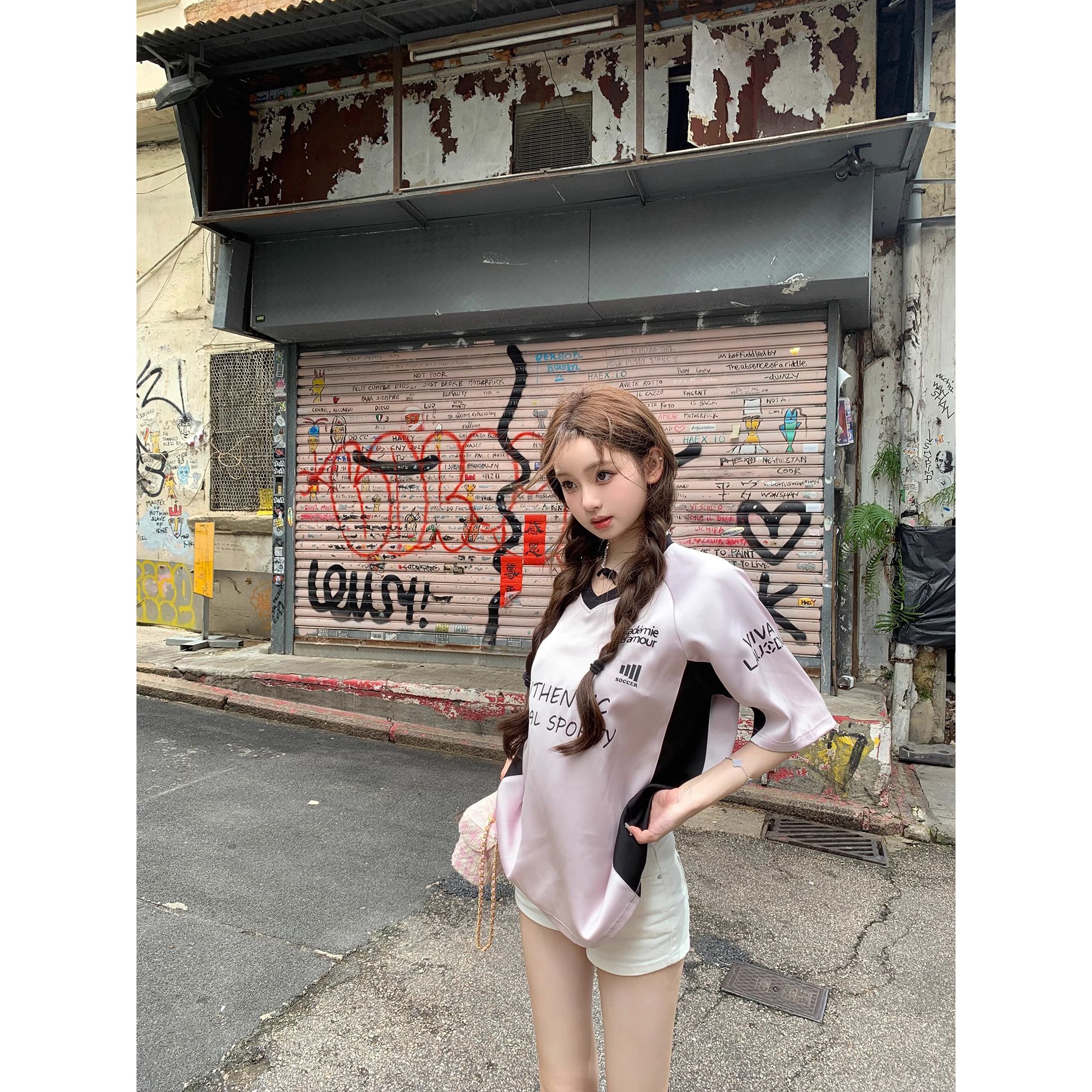 美式辣妹復古牛仔短褲女2026夏季新款緊身修身顯瘦高腰設計熱褲子