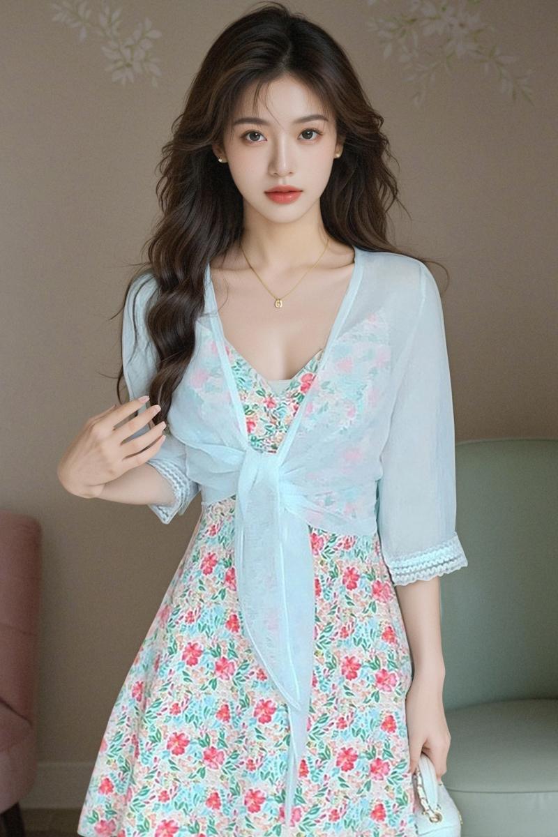 小披已出貨外套女2025春夏新款百搭雪紡防曬衣超薄短款外搭開衫