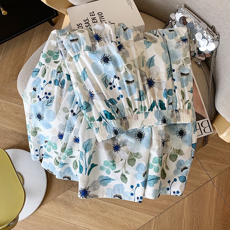 碎花半身裙女夏季2025超火新款設計感遮跨大擺蛋糕裙時尚A字傘裙