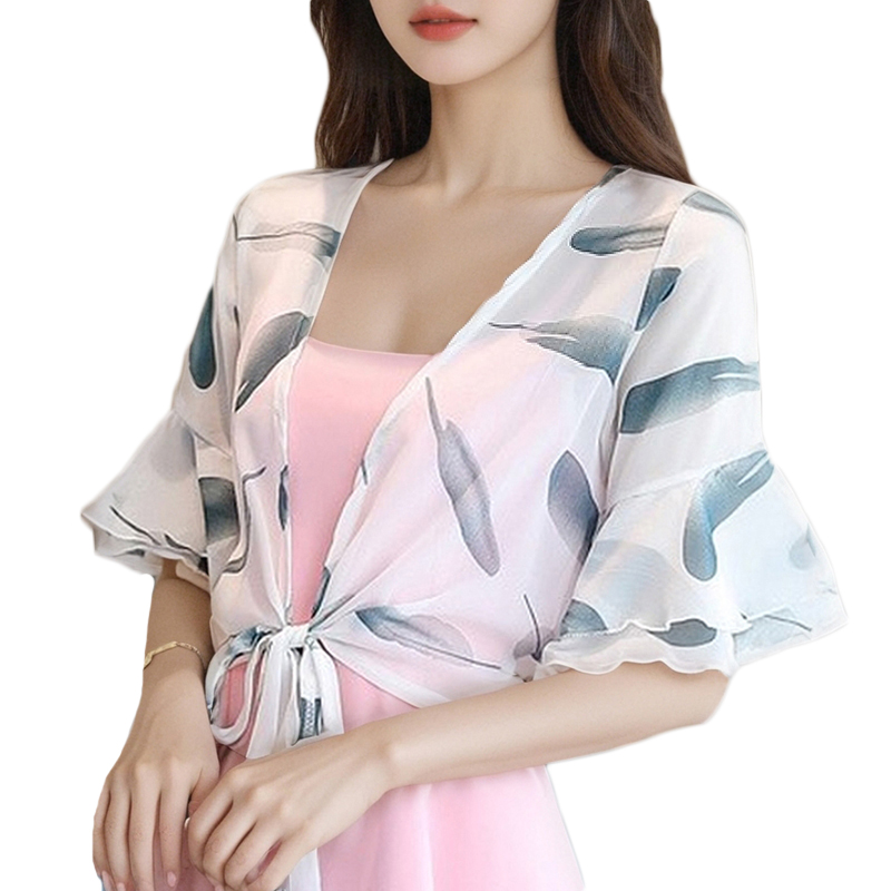 已出貨小披肩外套女2026夏季新款小坎肩雪紡防曬衣超薄短款外搭