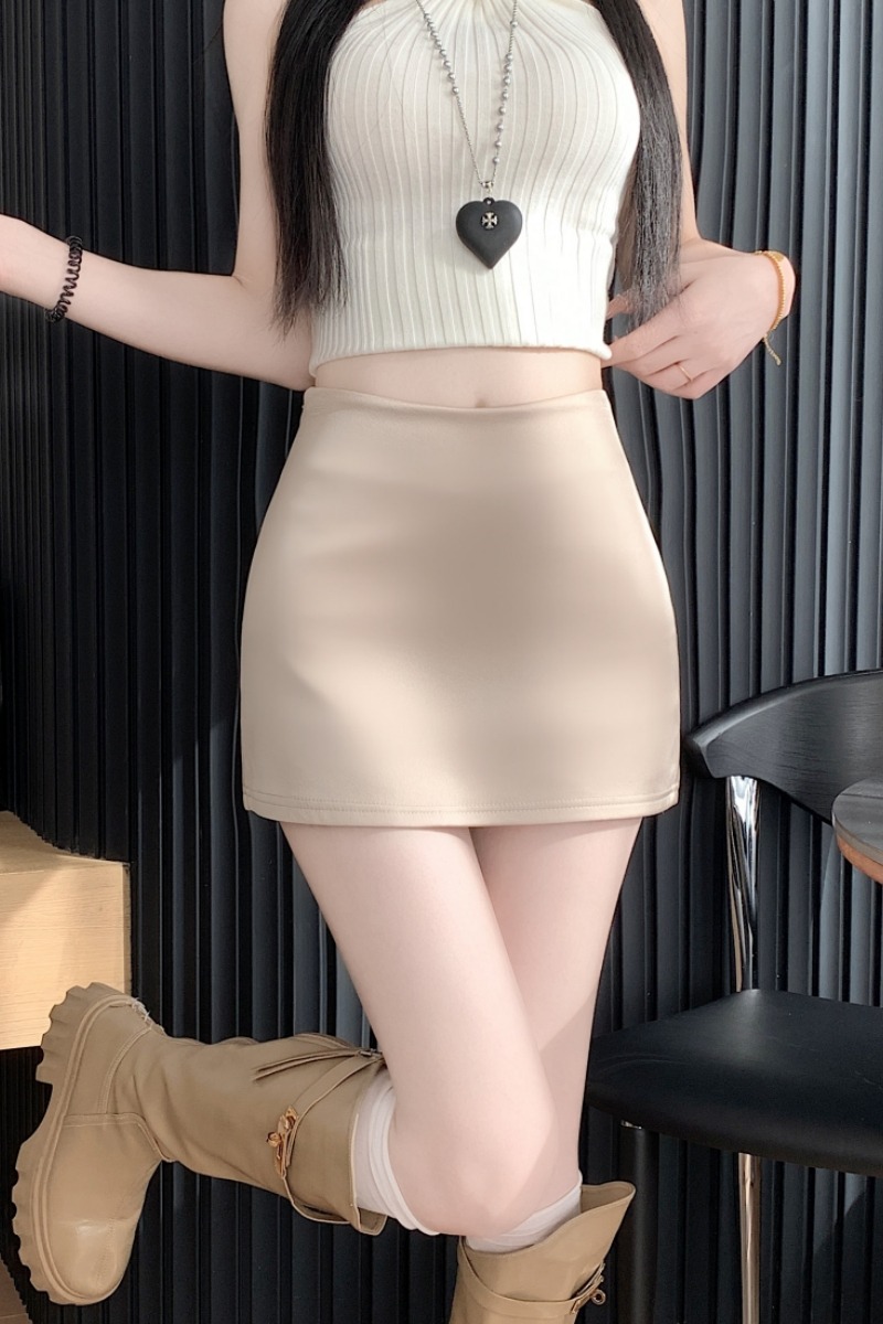 實拍辣妹緞面半身裙女2025夏季高腰包臀裙百搭緊身打底一步裙