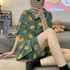 批发伐发+V 15382908072 实拍 2022年夏季牛奶丝开衫两件套家居服