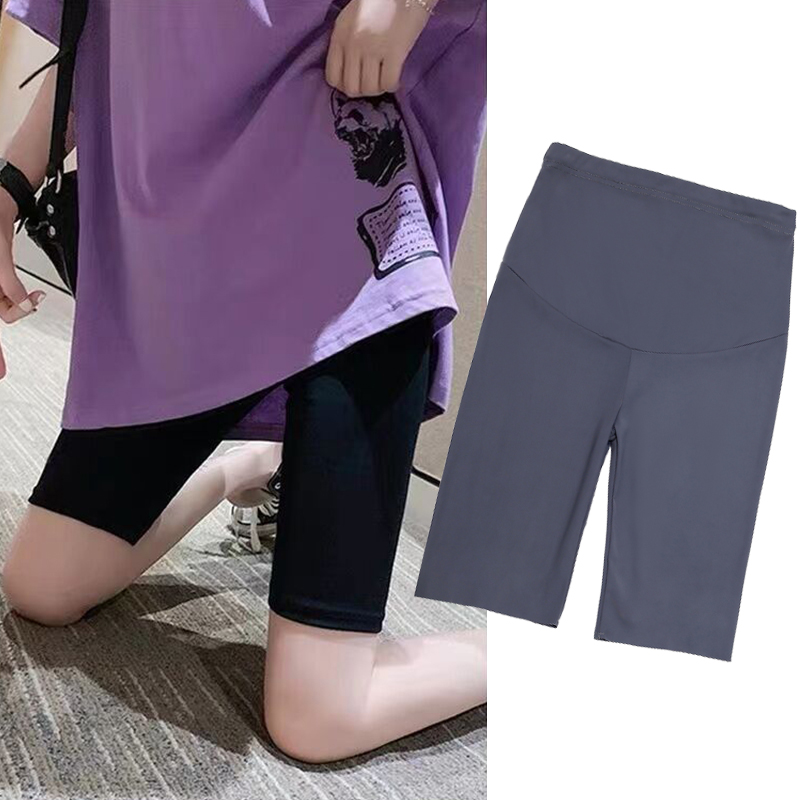 Várandós női leggings, nyári jégvékony ötszögletű divatos kerékpáros cápajóga védőnadrág, rövidnadrág_voghion.com