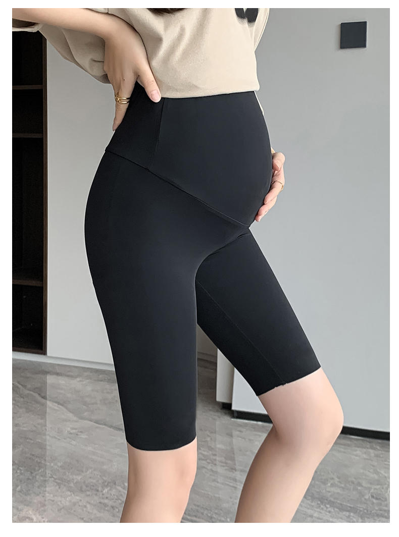 Várandós női leggings, nyári jégvékony ötszögletű divatos kerékpáros cápajóga védőnadrág, rövidnadrág_voghion.com